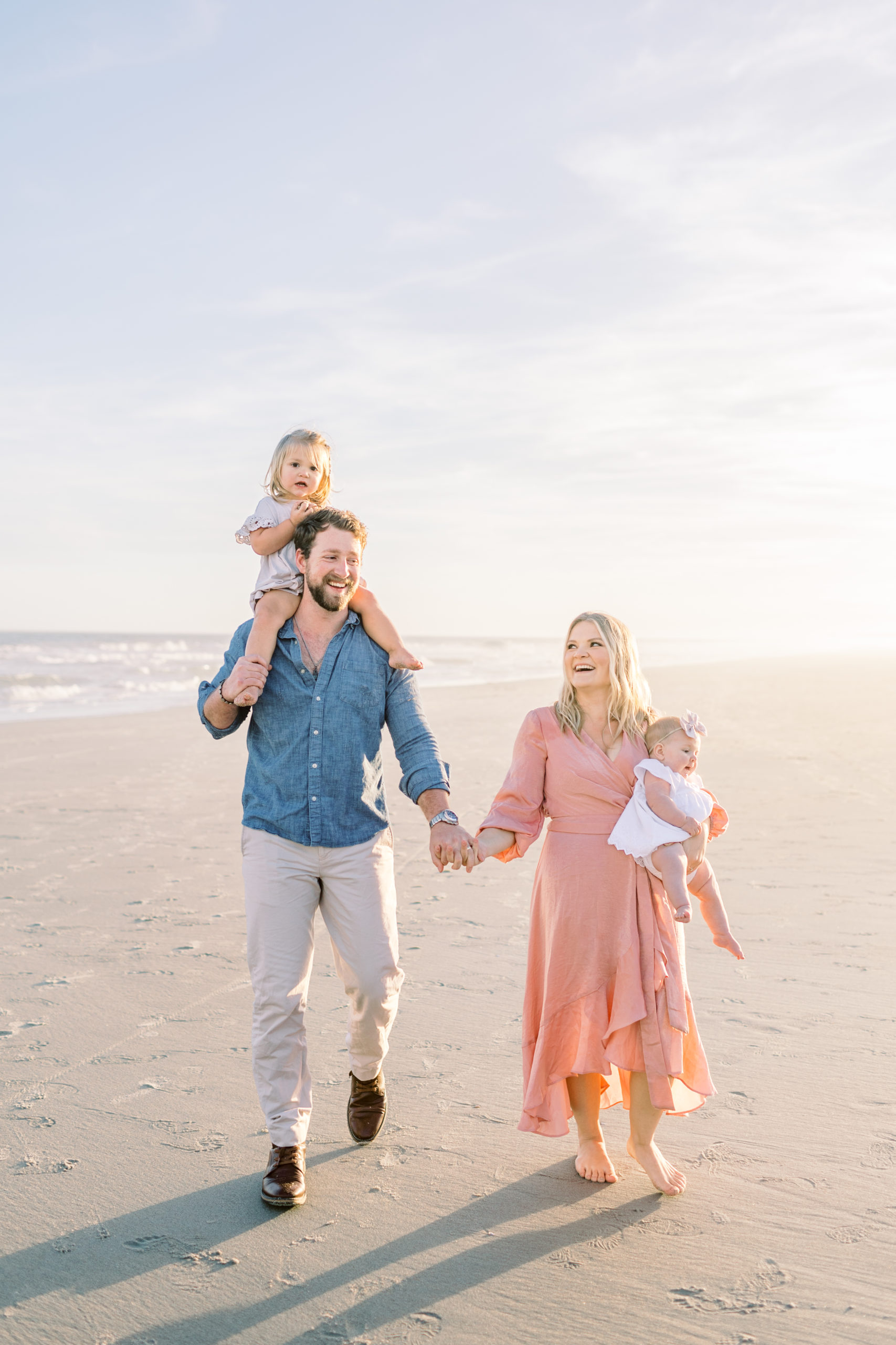 Sunset-beach-family-session-by-Indianapolis-family-photographer-